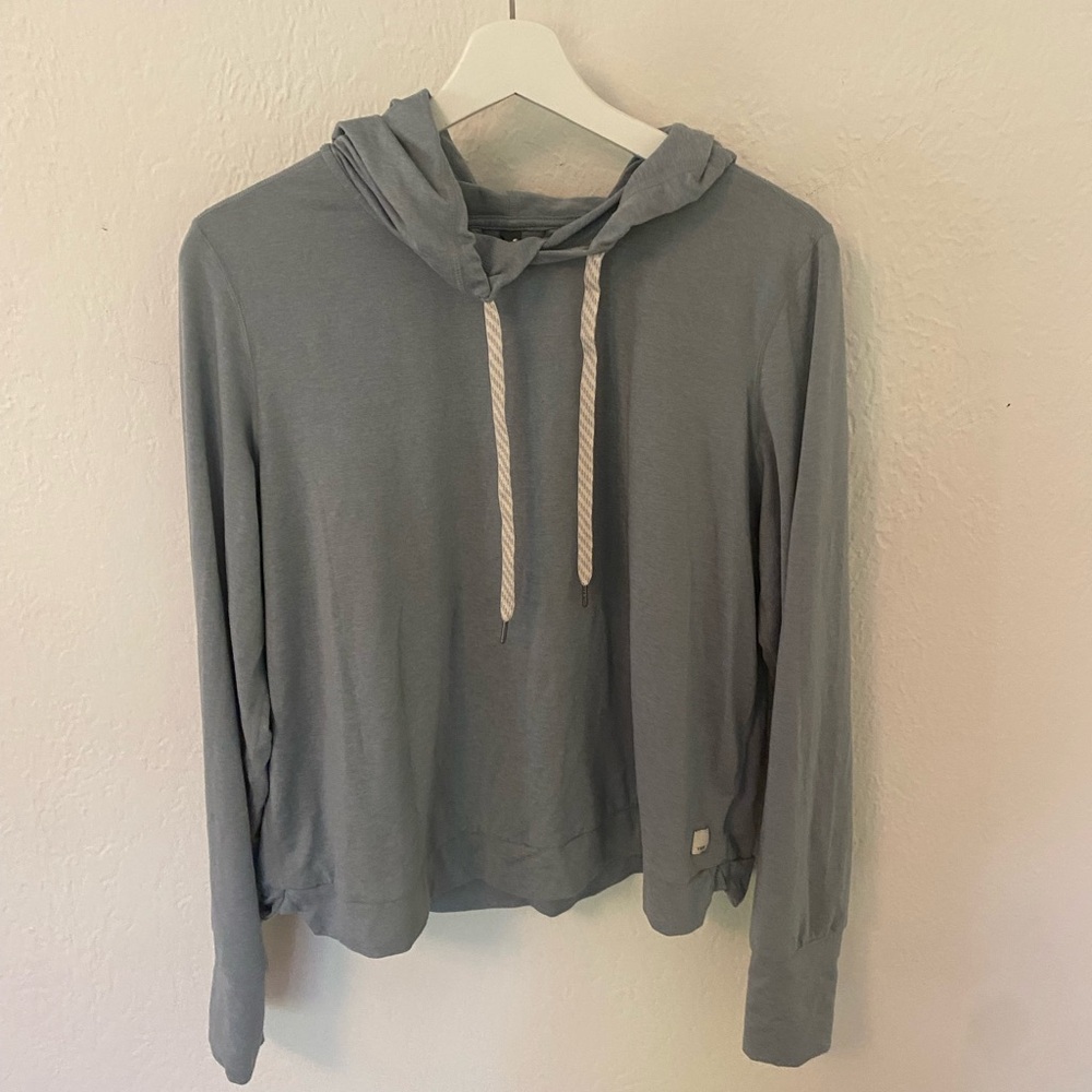 Vuori Slate Blue Hooded Top - Picture 2 of 5